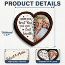 Gift For Husband, Gift For Wife, Gift For Boyfriend, Gift For Girlfriend, Custom Photo, Love, Gift For Couples - Custom Photo The Date We Became Mr. & Mrs. - Personalized 2-Layered Wooden Ring Dish