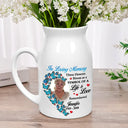 Memorial, Custom Photo, Sad - Custom Photo These Flowers Bloom As A Symbol - Personalized Ceramic Flower Vase