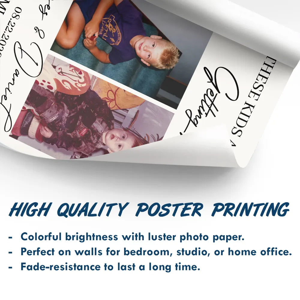 Custom Photo, Gift For Couples, Wedding, Humorous, Upload Full Photo - Custom Photo These Kids Are Getting Married - Personalized Poster