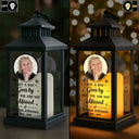 Memorial, Sad, Family, Parents, Gift For Grandparents - Custom Photo This Candle Burns In Loving Memory - Personalized LED Candle Lantern