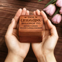 Gift For Yourself,Gift For Women,Gift For Men,Gift For Grandpa,Gift For Father,Parents,Gift For Grandparents,Love - Custom Photo This Grandma Belongs To The Kids - Personalized Wooden Accordion Photo Box