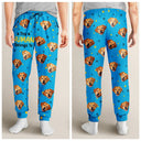 Pet Lovers, Pet Mom, Pet Dad, Dog Lovers, Dog Mom, Dog Dad, Cat Lovers, Cat Mom, Cat Dad, Custom Photo - Custom Photo This Human Belongs To Dog Cat Cute Face Cut - Personalized Pajama Pants