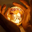 Gift For Couples,Gift For Husband,Gift For Wife,Gift For Boyfriend,Gift For Girlfriend,Old Couples,Love - Custom Photo Together Since - Personalized Crystal Globe Lamp