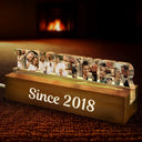 Gift For Couples, Love, Happy, Custom Photo - Custom Photo Together Since Year Couple Anniversary - Personalized Custom Shaped LED Light