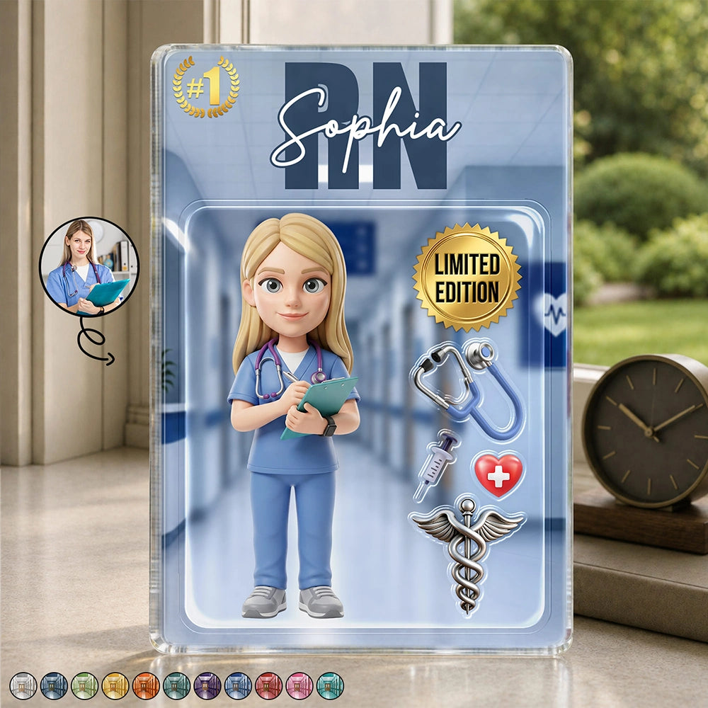 Custom Photo Toybox Figure Nurse Limited Edition - Personalized Custom Shaped Acrylic Plaque