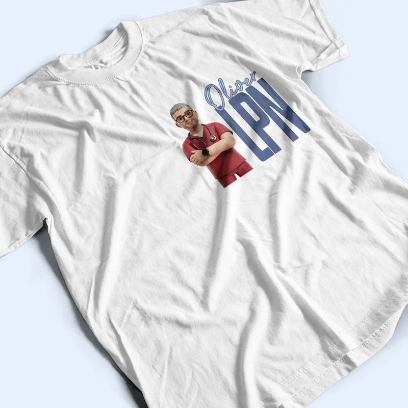 Art Design, Confident, Nurse, Custom Photo, Photo - Toybox Figure - Custom Photo Toybox Figure Nurse Limited Edition - Personalized T Shirt