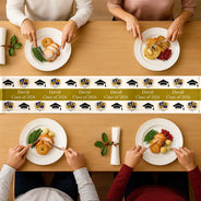 Graduation,Happy,Top Market,Photo - Custom Photo University Logo Graduation - Personalized Table Runner