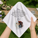 Sentimental,Custom Photo,Gift For Mother,Wedding,Upload Full Photo - Custom Photo Vintage Childhood For Happy Tears - Personalized Handkerchief