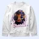Dog Dad,Dog Lovers,Pet Lovers,Happy,Dog Mom - Custom Photo Vintage Dog Cat Pet - Personalized T Shirt
