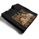 Custom Photo,Gift For Father,Dad - Daughters (Young),Photo,Proud - Custom Photo Vintage Photo Childhood Just A Dad And His Girl - Personalized T Shirt