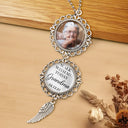 Love, Graduation, Gift For Daughter, Gift For Son, Gift For Yourself, Gift For Women, Gift For Men - Custom Photo Walk With Me Today Dad Memorial Graduation - Personalized Photo Pendant Charm