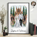 Family,Pet Lovers,Gift For Bestie,Gift For Couples,Gift For Mother,Gift For Father,Love - Custom Photo Watercolor Painting Family Besties Dog Cat Portrait - Personalized Poster