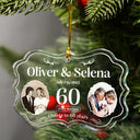 Christmas, Wedding, Gift For Grandparents,  Anniversary - Custom Photo We Still Do Wedding Anniversary Gift - Personalized Medallion Glass Ornament