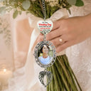 Custom Photo, Wedding, Gift For Yourself, Sympathetic, Upload Full Photo - Custom Photo Wedding Walking Beside You Memorial - Personalized Wedding Charm