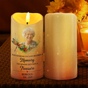 Family, Gift For Women, Gift For Men, Memorial, Sad, Christmas - Custom Photo When Someone You Love Becomes A Memory Memorial - Personalized Flameless LED Candle