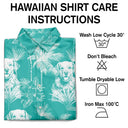 Custom Photo, Art Design, Summer, Pet Lovers, Playful, Photo - Pencil Sketch - Dark BG - Custom Photo White Pencil Sketch Art Toile De Jouy Pattern Family Pet - Personalized Hawaiian Shirt
