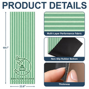 Gift For Yourself, Gift For Women, Custom Photo, Confident, Remove BG Photo - Custom Photo Yoga Studio Logo With Striped Pattern - Personalized Yoga Mat