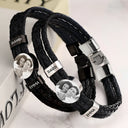 Love, Gift For Couples, Gift For Husband, Gift For Wife, Gift For Boyfriend, Gift For Girlfriend - Custom Photo You And Me We Got This Couple - Personalized Leather Braided Bracelet