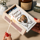 Gift For Couples, Love - Custom Photo You And Me We Got This Couple Hands - Personalized Wooden Matchbox
