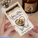 Gift For Couples, Love - Custom Photo You And Me We Got This Couple Hands - Personalized Wooden Matchbox