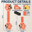 Gift For Yourself, Reading, Pet Lovers, Happy - Custom Photo You Pawsed Here - Personalized Custom Shaped Magnetic Bookmark Clip