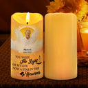 Gift For Yourself,Gift For Women,Gift For Men,Dad'Daughters ,Memorial,'Sons,Gift For Father,Gift For Mother - Custom Photo You Were The Light Of Our Lives - Personalized Flameless LED Candle