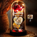 Gift For Couples, Gift For Husband, Gift For Wife, Gift For Boyfriend, Gift For Girlfriend, Love, Custom Photo - Custom Photo You & Me We Got This - Personalized Everlasting Rose Dome Lamp
