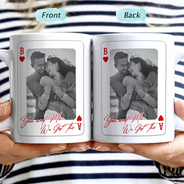 Gift For Couples, Old Couples, Gift For Husband, Gift For Wife, Gift For Boyfriend, Gift For Girlfriend, Love, Custom Photo - Custom Photo You & Me We Got This Playing Card - Personalized Mug