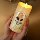 Memorial, Family - Custom Photo Your Light Will Always Shine In Our Hearts Memorial - Personalized Flameless LED Candle
