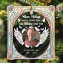 Family,Memorial,Gift For Grandparents,Parents,Sad,Christmas - Custom Photo Your Wings Were Ready My Heart Was Not - Personalized Custom Shaped Acrylic Ornament