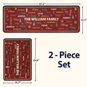 Sentimental,Christmas,Family,Custom Text - Custom Family Names Christmas - Personalized Runner Rug