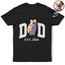 Custom Photo,Gift For Father,Happy,Non-Eng,Photo - Faceless Portrait - Custom Photo Faceless Portrait Dad Grandpa Est - Personalized T Shirt