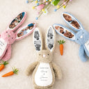 Art Design,Anniversary,Romantic,Gift For Couples,Photo Collage - Custom Photo Forever & Always Couples Anniversary - Personalized Soft Toy Bunny