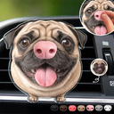 Top Market,Art Design,Humorous,Dog Lovers,Pet Lovers,Photo - Squishy Dog Nose - Custom Photo Funny Dog Nose Boop It - Personalized Squishy Acrylic Car Vent Clip