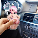 Custom Photo Hope Your Day Is Nice - Personalized Squishy Acrylic Car Visor Clip