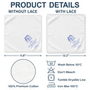 Custom Photo Pencil Sketch Blue Wedding For Bride, Daughter - Personalized Handkerchief