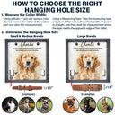 Top Market, Art Design, Sentimental, Pet Lovers, Memorial, Photo - Watercolor - Remove BG - Custom Photo Realistic Watercolor Art Dog Cat If Love Alone Could Have Kept You Here - Personalized Pet Loss Sign, Collar Frame
