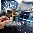 Custom Photo Semi Realistic Portrait Family Couple Pet Lovers Portrait - Personalized Custom Shaped Acrylic Car Visor Clip