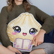 Playful, Christmas, Gift For Kids, Icon - Cute Squishy Dumpling Character Gift For Kids Daughter - Personalized Custom Shaped Pillow