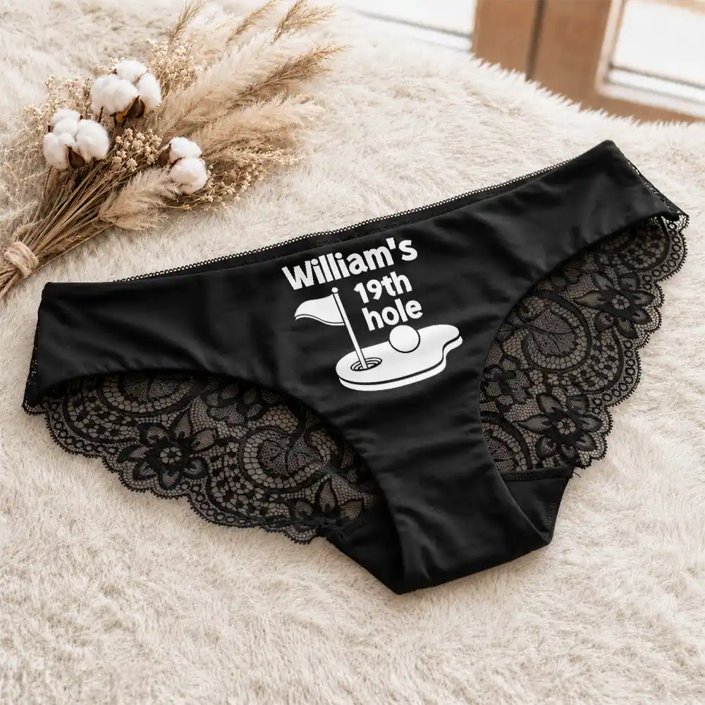 19th Hole Funny Golf Underwear - Personalized Panty