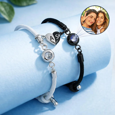 Photo Projection Bracelet Magnetic Initial