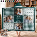 Family, Custom Photo, Memorial, Sad, Gift For Women, Christmas - Custom Photo Memorial When You Really Miss Me Hug This Blanket - Personalized Wearable Hooded Blanket