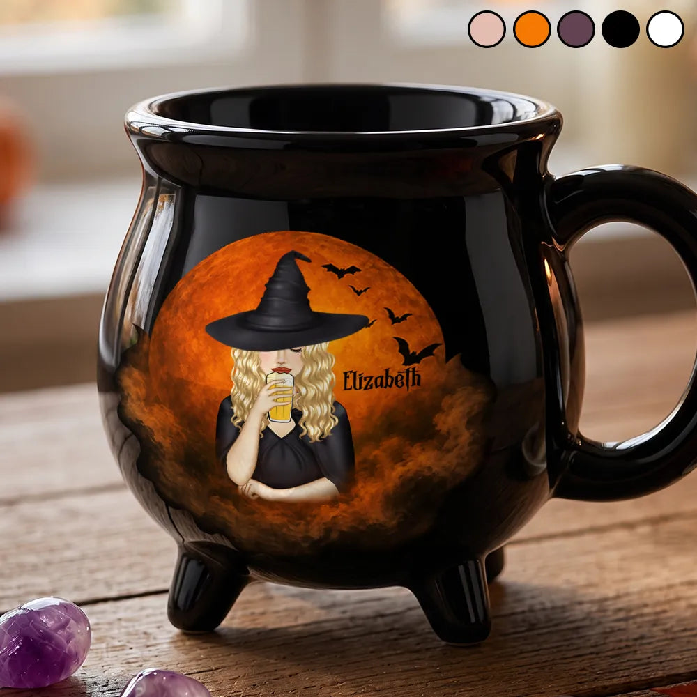 Witch Brew Halloween - Personalized Cauldron Mug