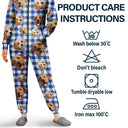 Pet Lovers,Family,Custom Photo,Happy - Custom Photo Funny Dog Cat Pet Human Face - Personalized Overall Onesie Hooded Jumpsuit