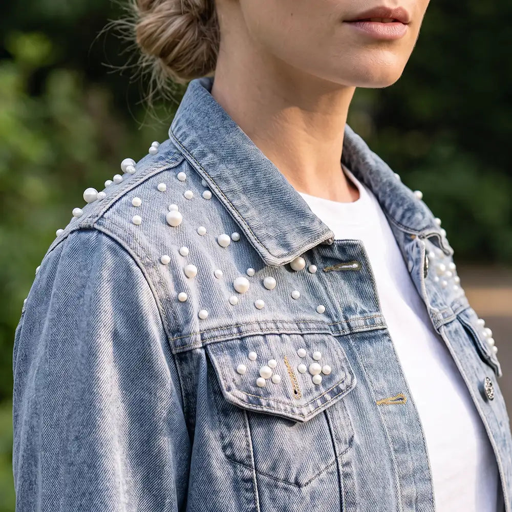 Christmas, Confident, Football (Soccer), Gift For Mother, Gifts For Her, Sport Mom, Vector - Gift For Soccer Mom - Personalized Soccer Mom With Kid Name And Number Denim Jacket