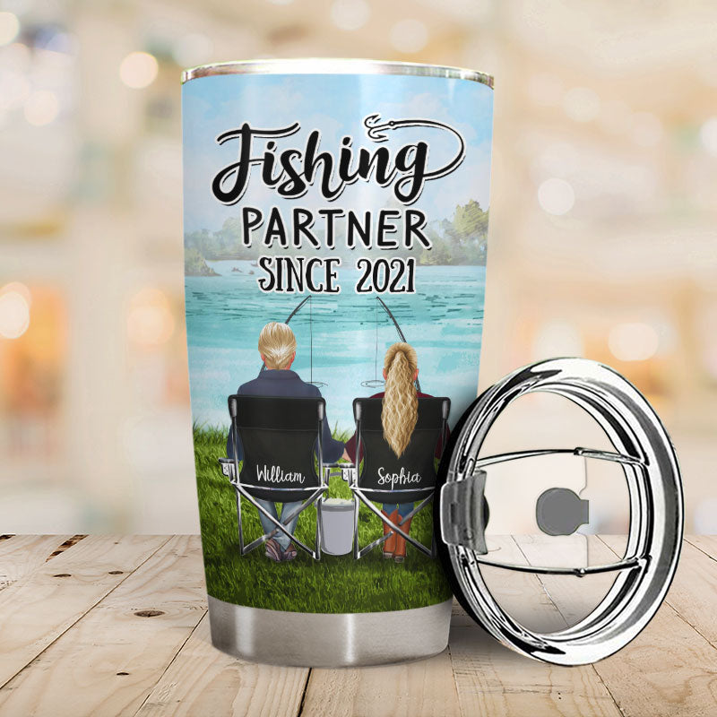Fishing Partner Best Catch Of Life - Gift For Couple - Personalized Custom Tumbler