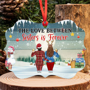 Keeping Each Other Sane - Sister Christmas Gift - Personalized Custom Aluminum Ornament