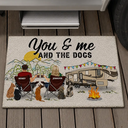 Home Is Where We Park It You And Me And The Dogs - Gift For Camping Lovers - Personalized Doormat