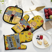 This Can Cook - Gift For Him, Gift For Father - Personalized Oven Mitts, Pot Holder
