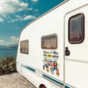 You And Me And The Dogs - Gift For Camping Lovers - Personalized Camping Decal, Decor Decal